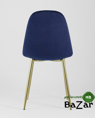 Стул Валенсия велюр синий золотые ножки Стул Валенсия велюр синий золотые ножки