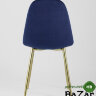 Стул Валенсия велюр синий золотые ножки Стул Валенсия велюр синий золотые ножки
