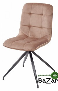 Стул RIMINI светло-коричневый, велюр G108-75