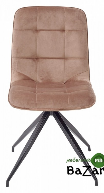 Стул RIMINI светло-коричневый, велюр G108-75