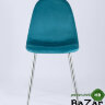 Стул Валенсия велюр темно-бирюзовый хромированные ножки Стул Валенсия велюр темно-бирюзовый хромированные ножки