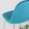 Стул Валенсия велюр темно-бирюзовый хромированные ножки Стул Валенсия велюр темно-бирюзовый хромированные ножки