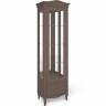 Витрина левая с зеркалом М601L/Q коричневая Витрина левая с зеркалом М601L/Q коричневая