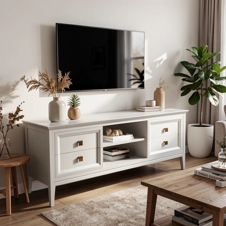 Тумба ТВ узкая Тесоро T304G Grey