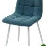Стул CHILLI UF860-12B зеленый хром, ткань/ белый каркас