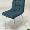Стул CHILLI UF860-12B зеленый хром, ткань/ белый каркас