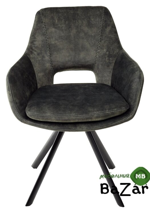 Стул FLOOD DARK GREEN поворот.180 град. велюр 