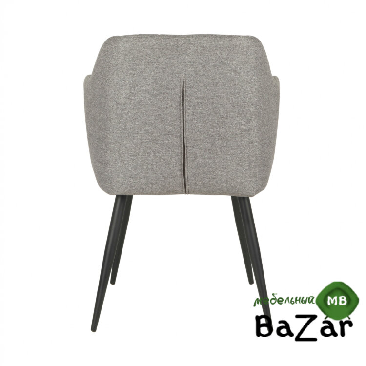 Кресло OKAY8709 черный, меланж серый grey STITCH