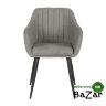 Кресло OKAY8709 черный, меланж серый grey STITCH