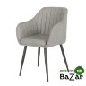 Кресло OKAY8709 черный, меланж серый grey STITCH