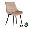 Стул ABRUZZO (mod. 8060) металл/вельвет бежевый (HLR 8)/черный