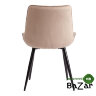 Стул ABRUZZO (mod. 8060) металл/вельвет бежевый (HLR 8)/черный