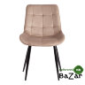 Стул ABRUZZO (mod. 8060) металл/вельвет бежевый (HLR 8)/черный