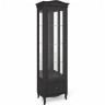 Витрина левая с зеркалом М601L/BL черная