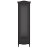 Витрина левая с зеркалом М601L/BL черная
