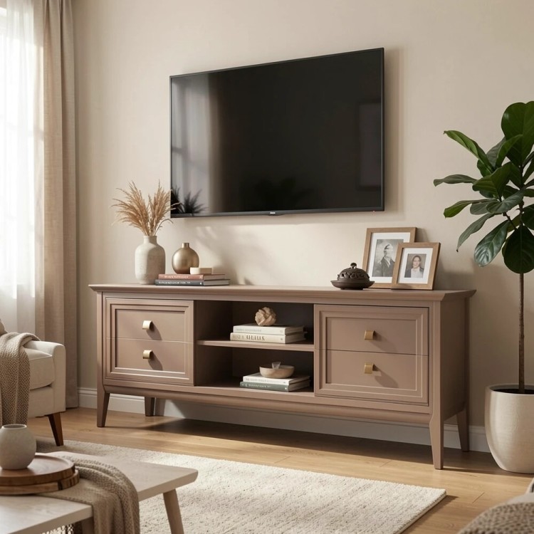 Тумба ТВ узкая Тесоро T304Q Quartz