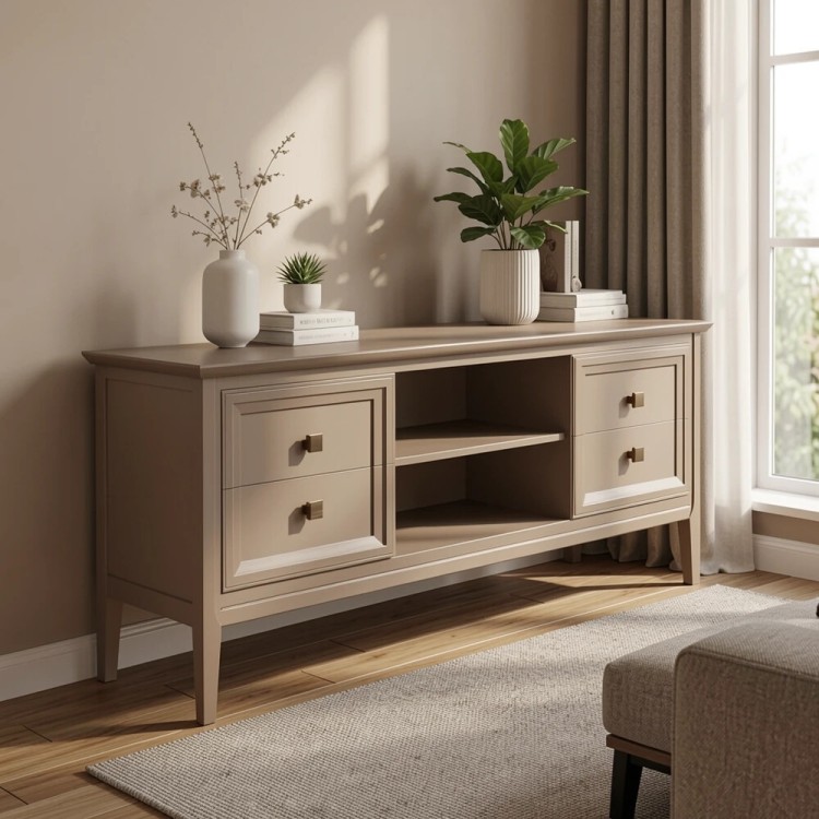 Тумба ТВ узкая Тесоро T304Q Quartz