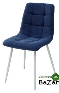 Стул CHILLI UF860-14B полночный синий, ткань/ белый каркас