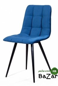 Стул CHILLI-Q синий #29, велюр / черный каркас Стул CHILLI-Q синий #29, велюр / черный каркас