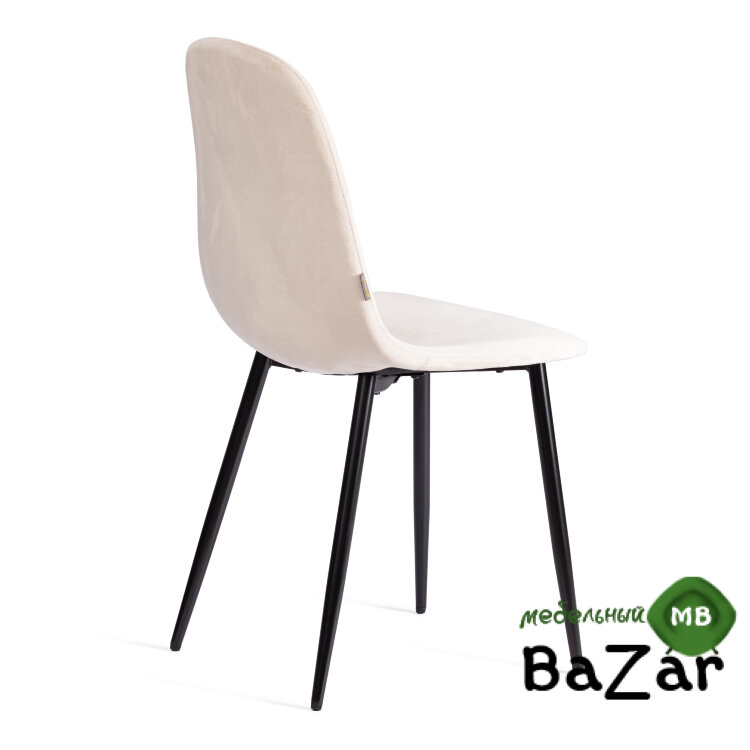 Стул BREEZE (mod. JSC-58) Велюр/металл beige (бежевый) HLR2 / черный