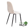 Стул BREEZE (mod. JSC-58) Велюр/металл beige (бежевый) HLR2 / черный