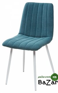 Стул DUBLIN UF860-12B зеленый хром, ткань/белый каркас Стул DUBLIN UF860-12B зеленый хром, ткань/белый каркас