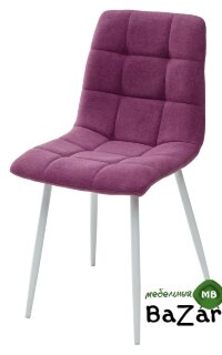 Стул CHILLI UF860-15B сияющая орхидея, ткань/ белый каркас