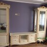 Гостиная Ариза ваниль (Витрины +ТВ тумба) комплект
