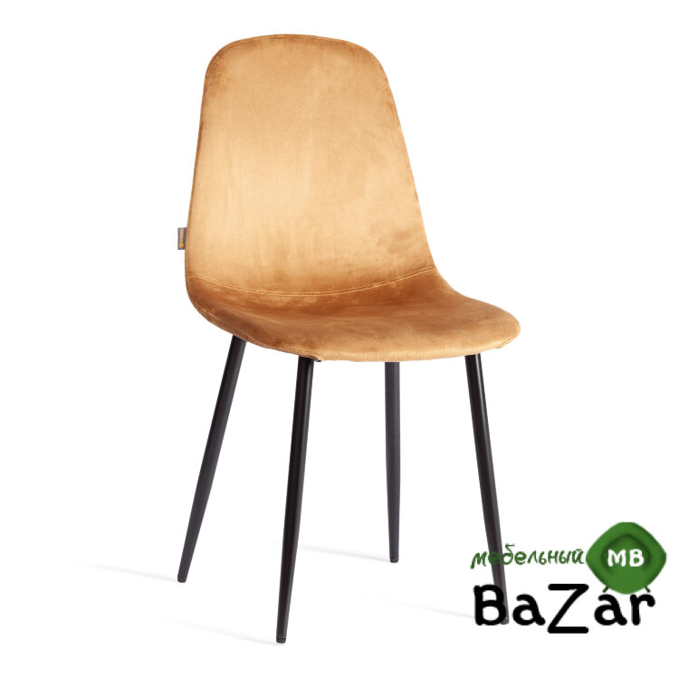 Стул BREEZE (mod. JSC-58) Велюр/металл brown (коричневый) HLR12 / черный