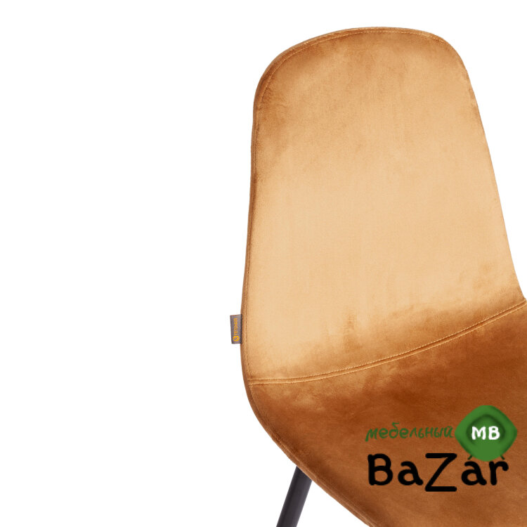 Стул BREEZE (mod. JSC-58) Велюр/металл brown (коричневый) HLR12 / черный