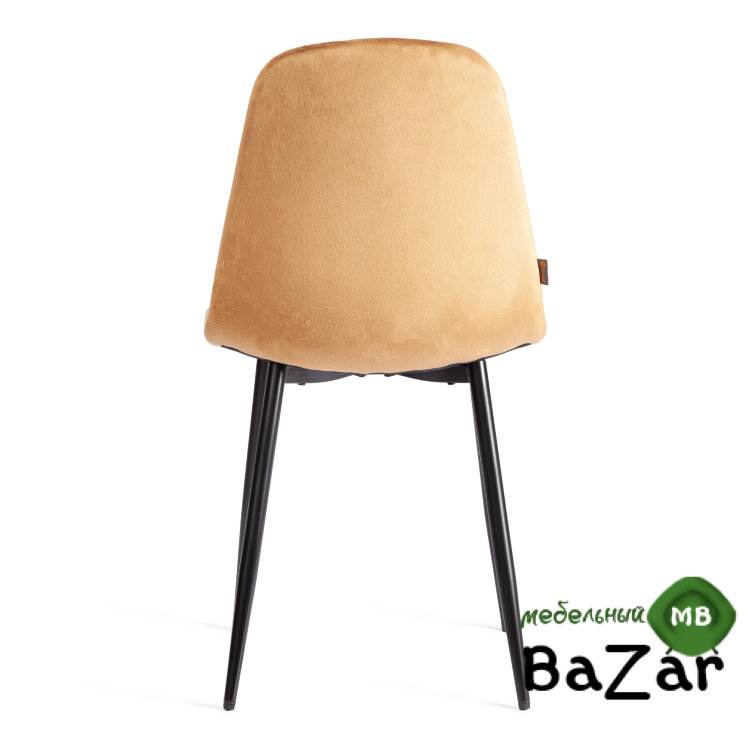 Стул BREEZE (mod. JSC-58) Велюр/металл brown (коричневый) HLR12 / черный