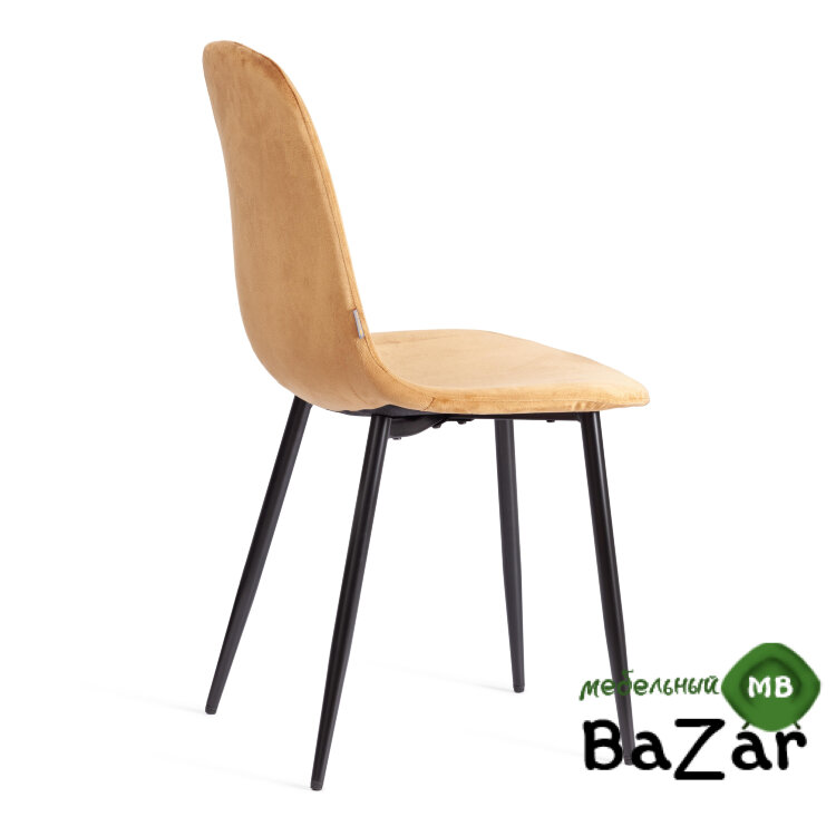 Стул BREEZE (mod. JSC-58) Велюр/металл brown (коричневый) HLR12 / черный