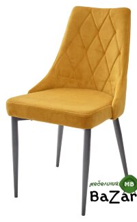 Стул NEPAL BLUVEL-68 YELLOW/ серый каркас, велюр Стул NEPAL BLUVEL-68 YELLOW/ серый каркас, велюр