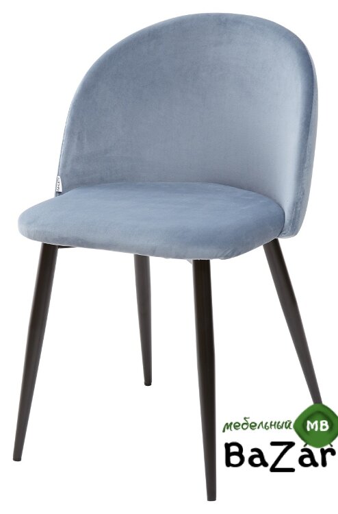 Стул MELODY пудровый синий, велюр G108-56