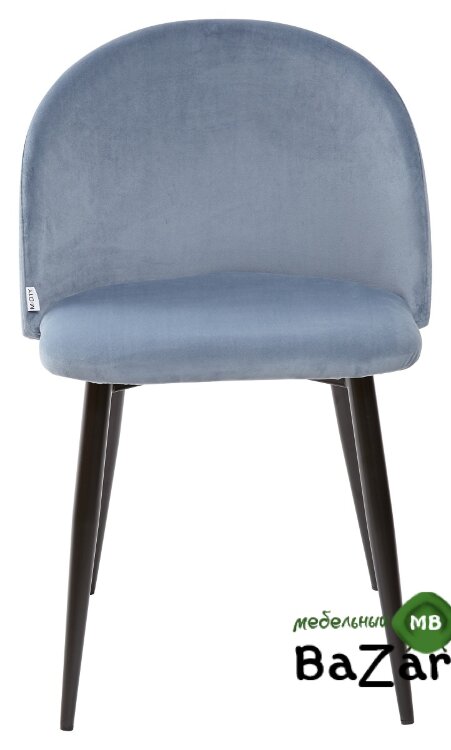 Стул MELODY пудровый синий, велюр G108-56