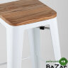 Стул барный TOLIX WOOD белый глянцевый