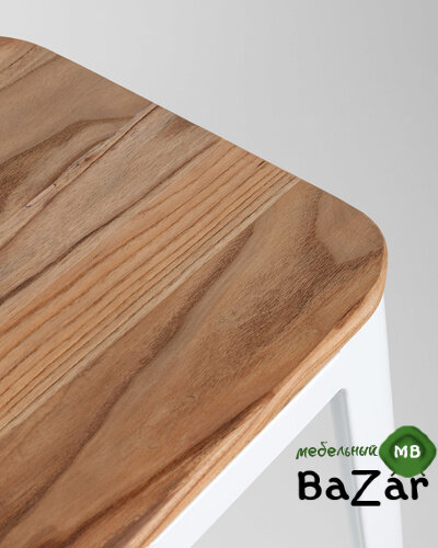 Стул барный TOLIX WOOD белый глянцевый