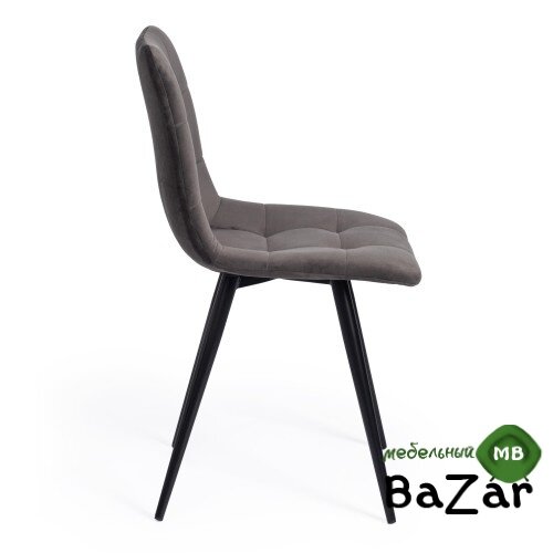 Стул CHILLY (mod. 7095-1) темно-серый barkhat 14/черный