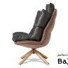 Кресло DС-1565C коричневый HE510-24B/серый