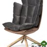 Кресло DС-1565C коричневый HE510-24B/серый