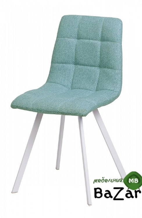 Стул CHILLI SQUARE TRF-07 морская волна, ткань/ белый каркас Стул CHILLI SQUARE TRF-07 морская волна, ткань/ белый каркас