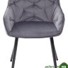 Стул BREEZE G108-12 антрацит/темно-серый каркас, велюр