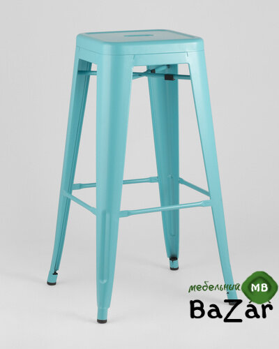 Стул барный TOLIX голубой матовый