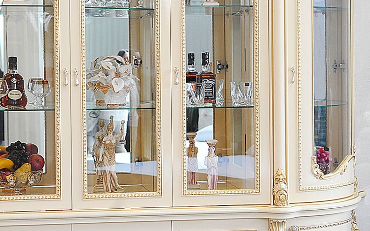 Витрина 4-х дв. Джоконда крем (А) 