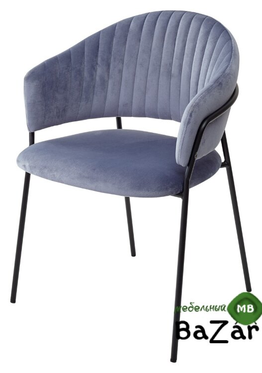 Стул GEMMA грозовое небо, велюр G062-85 