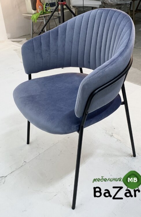 Стул GEMMA грозовое небо, велюр G062-85 