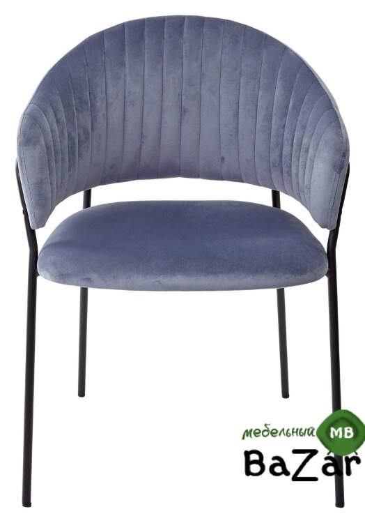 Стул GEMMA грозовое небо, велюр G062-85 