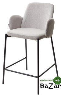 Полубарный стул NYX (H=65cm) VF119 светло-серый / VF120 серый