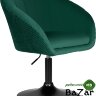 Кресло дизайнерское EDISON BLACK (зеленый велюр (1922-9))