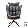 Кресло DС-1565G коричневый HE510-24B/ноги металл